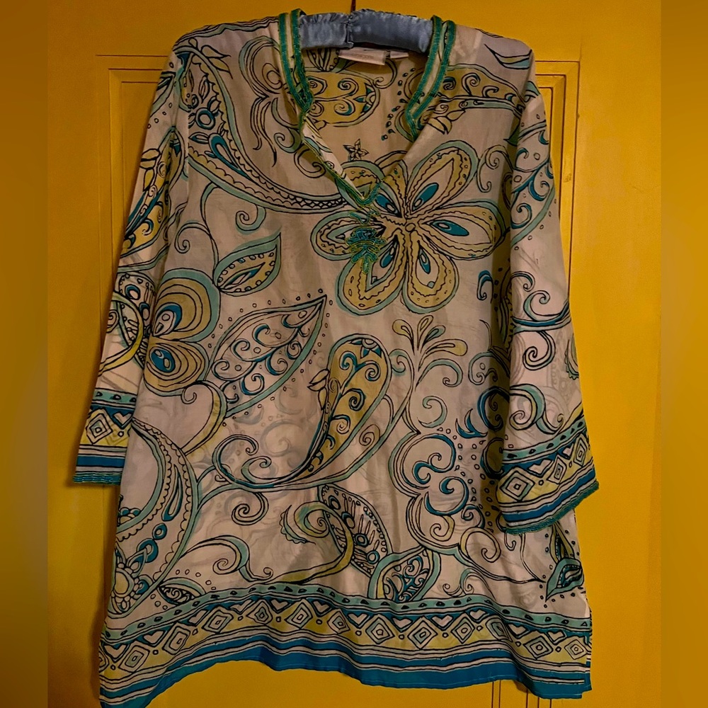 Chicos linen tunic top